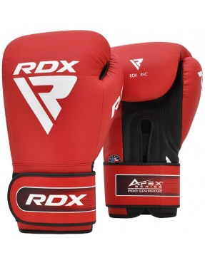 Спаринг боксови ръкавици RDX APEX Sparring/Training Boxing Gloves Hook & Loop - червени/сини