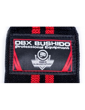 Гъвкави боксови ленти за китка DBX Bushido - 60 см, черно/червено