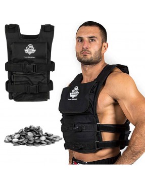 Тренировъчна жилетка с тежести DBX Bushido - 36 kg (14 x 2.55 kg)