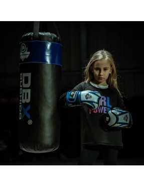 Комплект - Детски боксов чувал DBX Junior Blue - 80 см / 15 кг Комплект - Детски боксов чувал DBX Junior Blue - 80 см / 15 кг